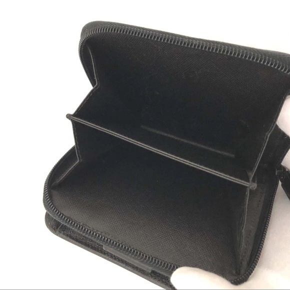 AUTH Prada Zip Card Coin Wallet Saffiano Leather - Picture 6 of 8